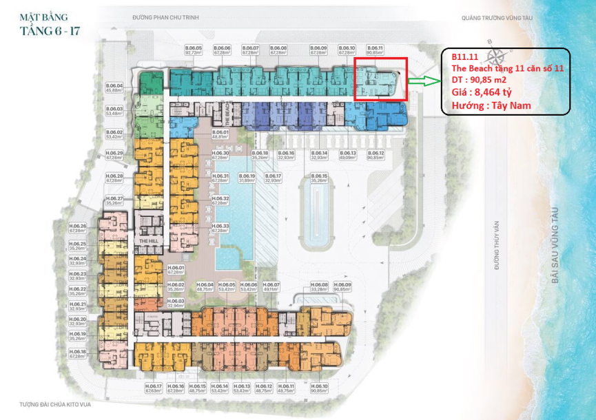 Căn hộ view biển  Vũng Tàu