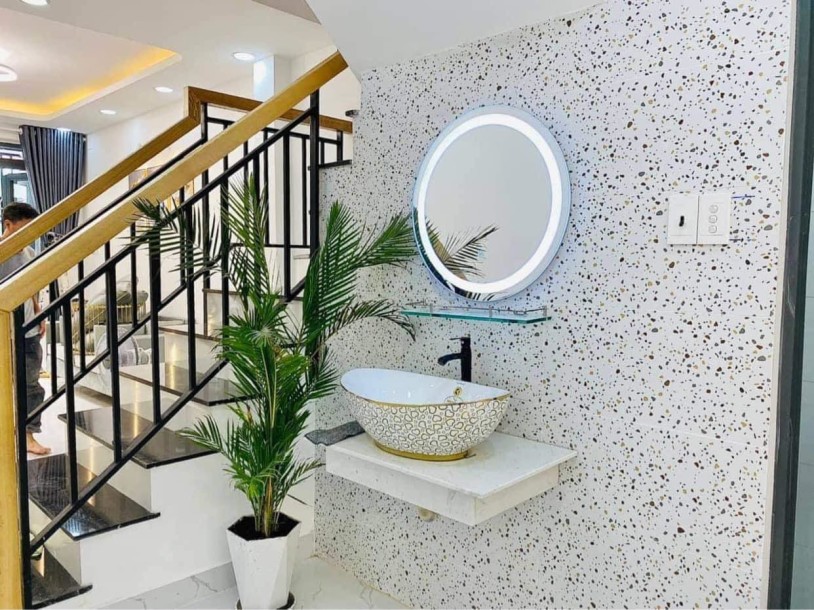 NHÀ MỚI CỰC ĐẸP, 4 TẦNG, 5PN, 46M2 HẺM D2 THÔNG, PHƯỜNG VIP 25 BÌNH THẠNH. CHỈ 6.4 TỶ TL 991