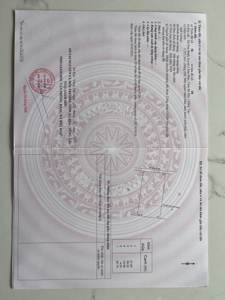 Bán đất Ven hồ Sông Ray Xã Bình Sơn Huyện Châu Đức Bà Rịa Vũng Tàu